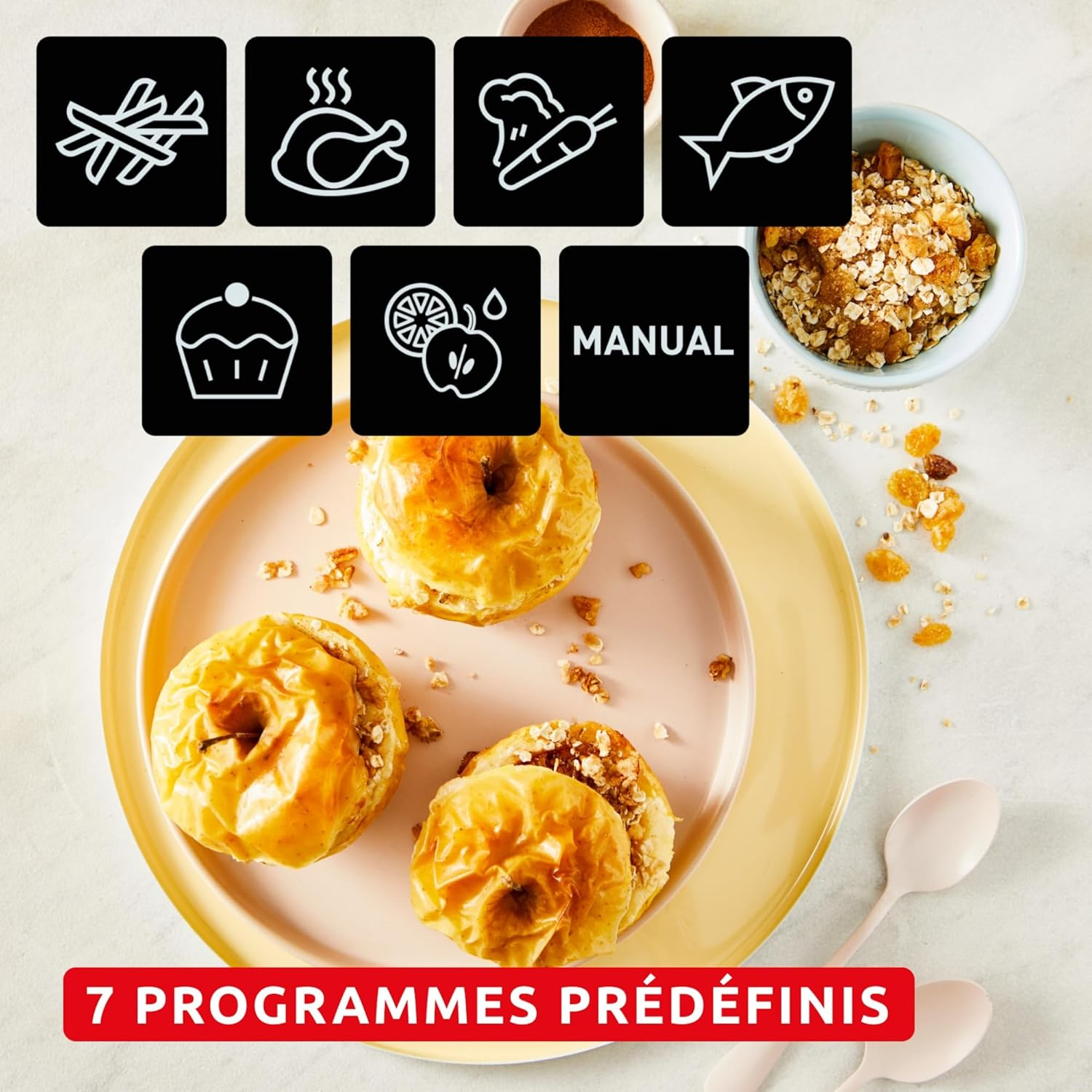 Friteuse à Air Double Tiroir 8L